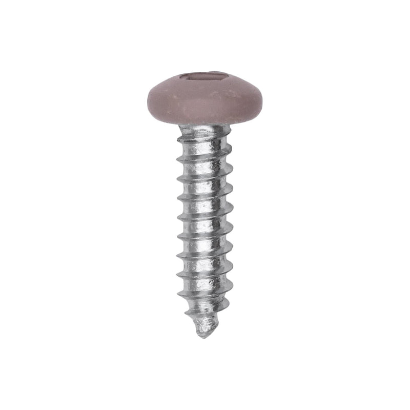 #10x3/4" Pan Head Painted Square Drive Tapping Screw, Type A/AB, Zinc, No. 2, Steel
