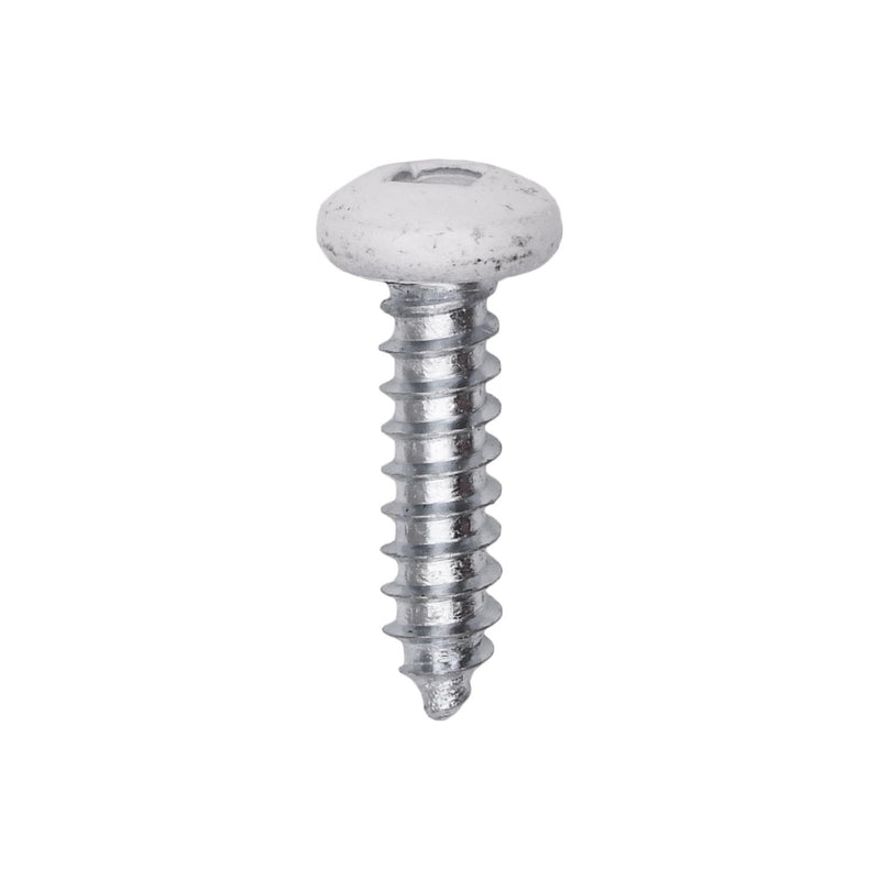 #10x3/4" Pan Head Painted Square Drive Tapping Screw, Type A/AB, Zinc, No. 2, Steel