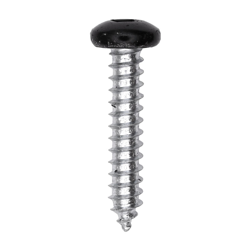#10x1" Pan Head Painted Square Drive Tapping Screw, Type A/AB, Zinc, No. 2, Steel