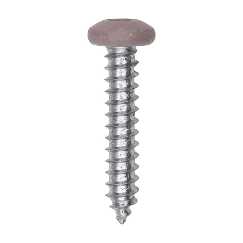#10x1" Pan Head Painted Square Drive Tapping Screw, Type A/AB, Zinc, No. 2, Steel