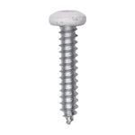 #10x1" Pan Head Painted Square Drive Tapping Screw, Type A/AB, Zinc, No. 2, Steel
