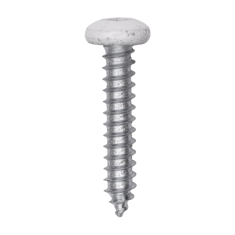 #10x1" Pan Head Painted Square Drive Tapping Screw, Type A/AB, Zinc, No. 2, Steel