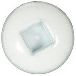 #10x1-1/4" Pan Head Painted Square Drive Tapping Screw, Type A/AB, Zinc, No. 2, Steel
