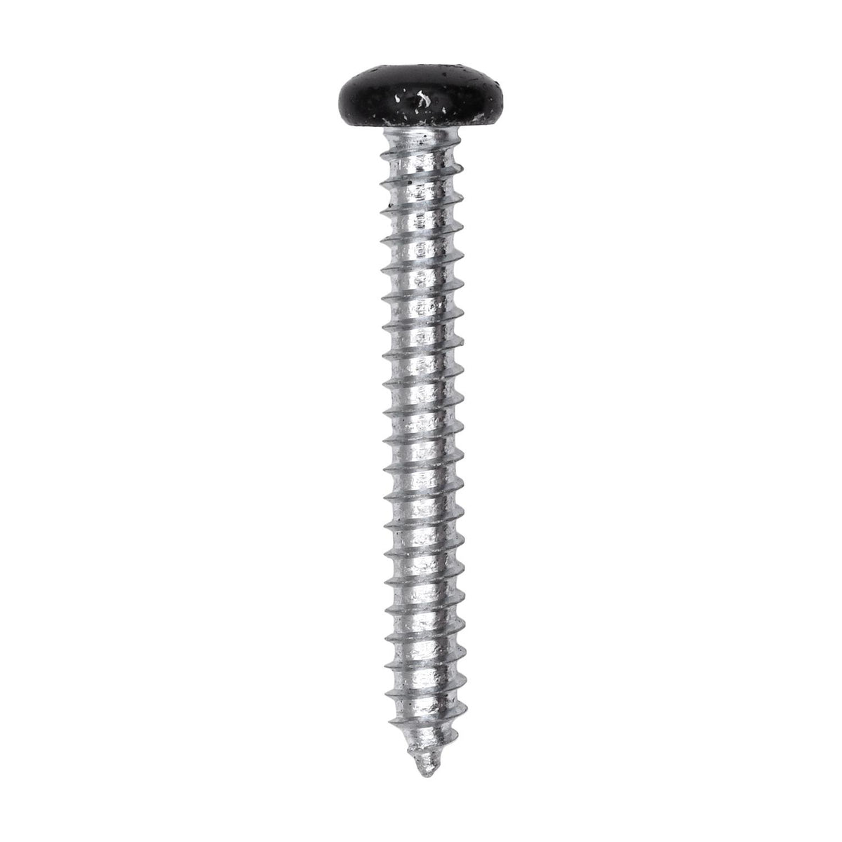 #10x1-1/2" Pan Head Painted Square Drive Tapping Screw, Type A/AB, Zinc, Black