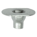 M4.8-1.61 Silver Fender Apron Hex Flange Nut, Zinc
