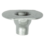 M4.8-1.61 Silver Fender Apron Hex Flange Nut, Zinc