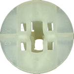 15mm White Nylon Under Cover Screw Grommet, 22mm Head