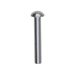 #10-32x1-1/4" Slotted Round Head Machine Screw, Zinc Chromate