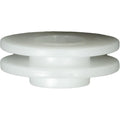 White Nylon Mini Wheel Opening Molding Clip