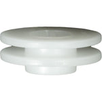 White Nylon Mini Wheel Opening Molding Clip