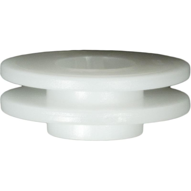White Nylon Mini Wheel Opening Molding Clip