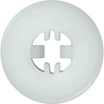 White Nylon Mini Wheel Opening Molding Clip