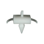 6mmx29mm White Nylon Rocker Molding Clip