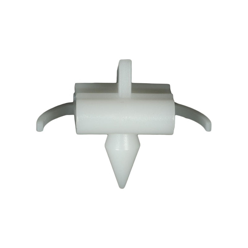 6mmx29mm White Nylon Rocker Molding Clip