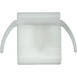 6mmx29mm White Nylon Rocker Molding Clip