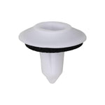 14.5mm White Nylon Trunk Lid Grommet, 18mm Head