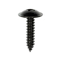 M4.8-1.61x25mm Phillips Truss Tap Screw, 16mm Washer, Black Zinc