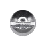 #10-24x1/2" Slotted Round Head Machine Screw, Zinc Chromate