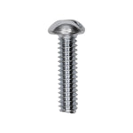 #10-24x3/4" Slotted Round Head Machine Screw, Zinc Chromate