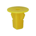 #14 or M6.3-1.81 Yellow Nylon Under Cover Grommet, 20mm Head