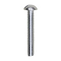 #10-24x1-1/4" Slotted Round Head Machine Screw, Zinc Chromate