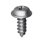 M5-1.81x13mm Fog Lamp Phillips Round Washer Thread Cutting Tapping Screw, 11mm Washer, Zinc