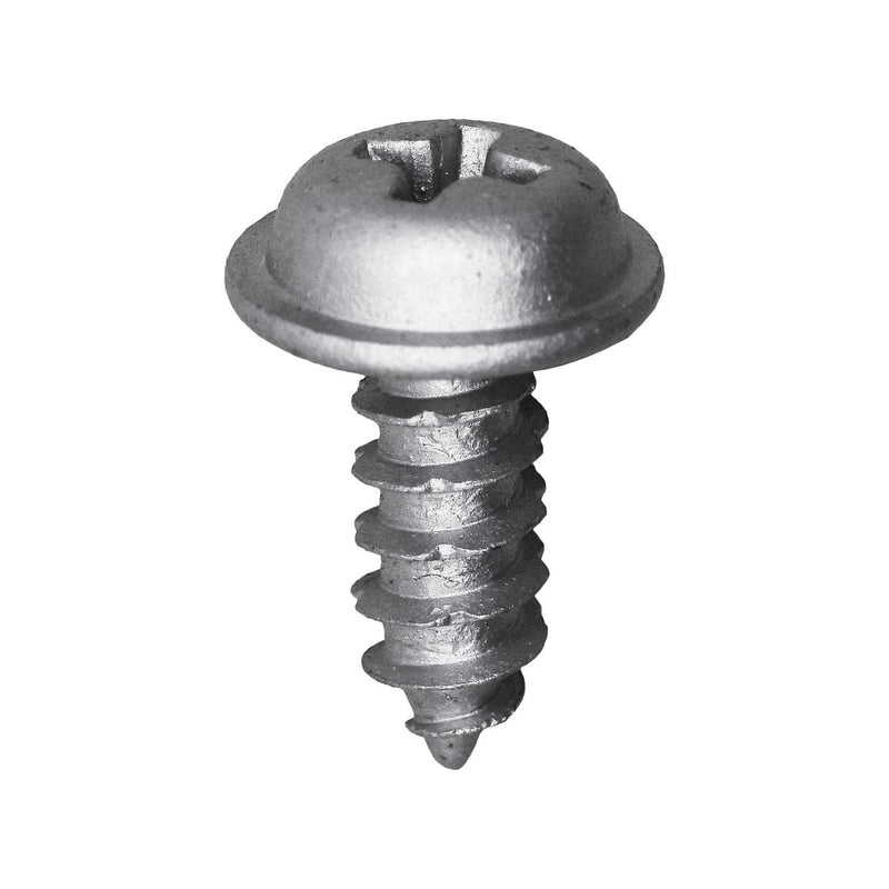 M5-1.81x13mm Fog Lamp Phillips Round Washer Thread Cutting Tapping Screw, 11mm Washer, Zinc