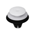 8.5mmx11mm Black & White Nylon Liftgate & Quarter Trim Panel Clip, 18mm Head