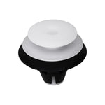 8.5mmx11mm Black & White Nylon Liftgate & Quarter Trim Panel Clip, 18mm Head