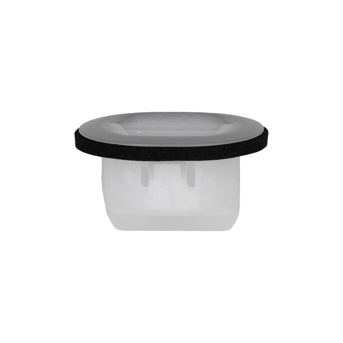 13mmx17mm Ovalx13mm White Nylon Side Panel Retainer with Sealer