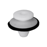 8.5mmx11mm White Nylon Stop Lamp Housing Retainer with Sealer, 18mm Head