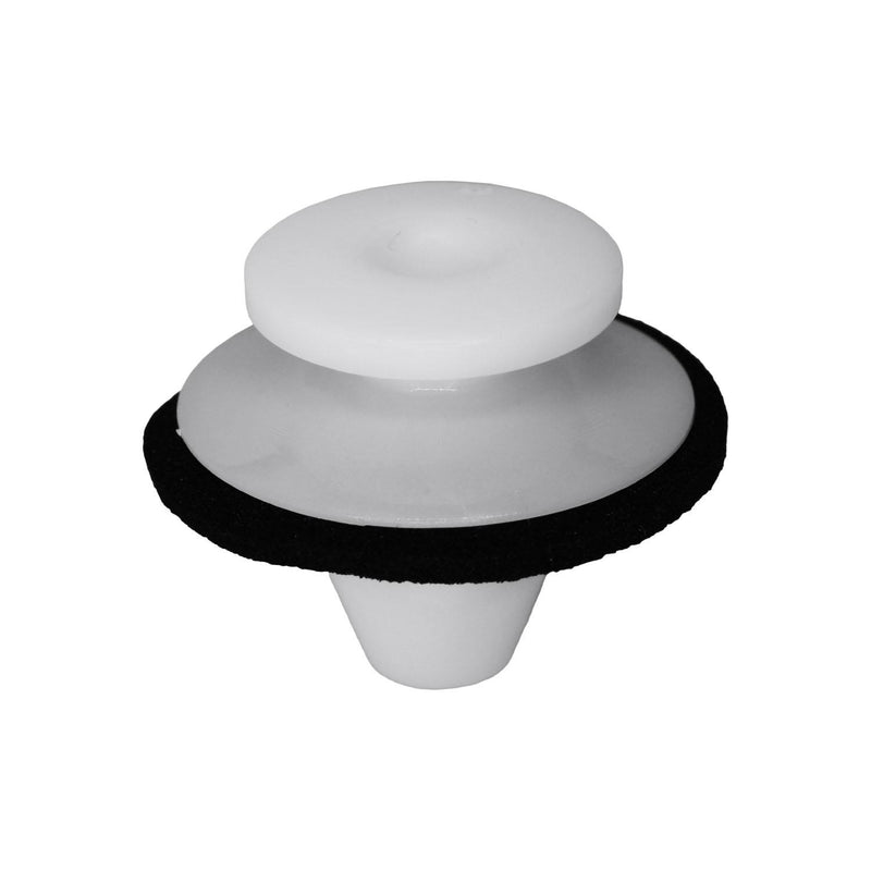 8.5mmx11mm White Nylon Stop Lamp Housing Retainer with Sealer, 18mm Head