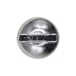 #10-24x1-1/2" Slotted Round Head Machine Screw, Zinc Chromate
