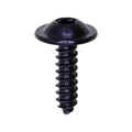 M4.2-1.41x16mm Interior Trim Round Washer Tapping Screw, 12mm Washer, Black Zinc