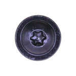 M4.2-1.41x16mm Interior Trim Round Washer Tapping Screw, 12mm Washer, Black Zinc