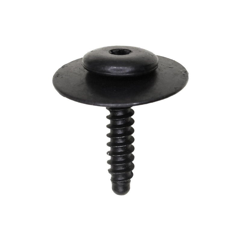 M4.2-1.41x20mm Fender Apron Torx Button Tapping Screw, 19.5mm Washer, Trivalent Black Zinc
