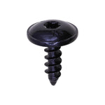 M5-2.12x16mm Fender Apron & Under Cover Torx Round Washer Tapping Screw, 14mm Washer, Black Zinc