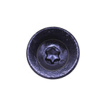M6-1.0x25mm Headlamp & Radiator Support Torx Button Screw, 20mm Washer, Black Zinc