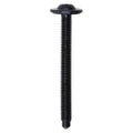 M6-1.0x62mm Hood Latch Mounting T-30 Torx Round Undercut Washer Tri-Lobular Thread Bolt, 17mm Washer, Black Zinc