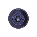 M5-2.12x16mm Bumper Cover T-25 Torx/Slotted Flat Round Washer Head Tapping Screw, Black Zinc