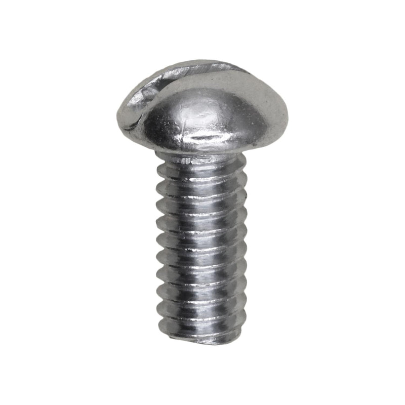 #12-24x1/2" Slotted Round Head Machine Screw, Zinc Chromate