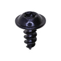 M5-2.12x12mm Radiator Grille Torx Round Washer Tapping Screw, 12mm Washer, Black Zinc