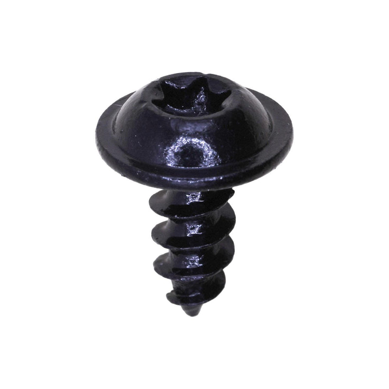 M5-2.12x12mm Radiator Grille Torx Round Washer Tapping Screw, 12mm Washer, Black Zinc