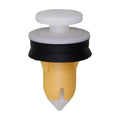 8.75mmx18mm White Nylon Door Trim Panel Retainer with Sealer, 16mm Head