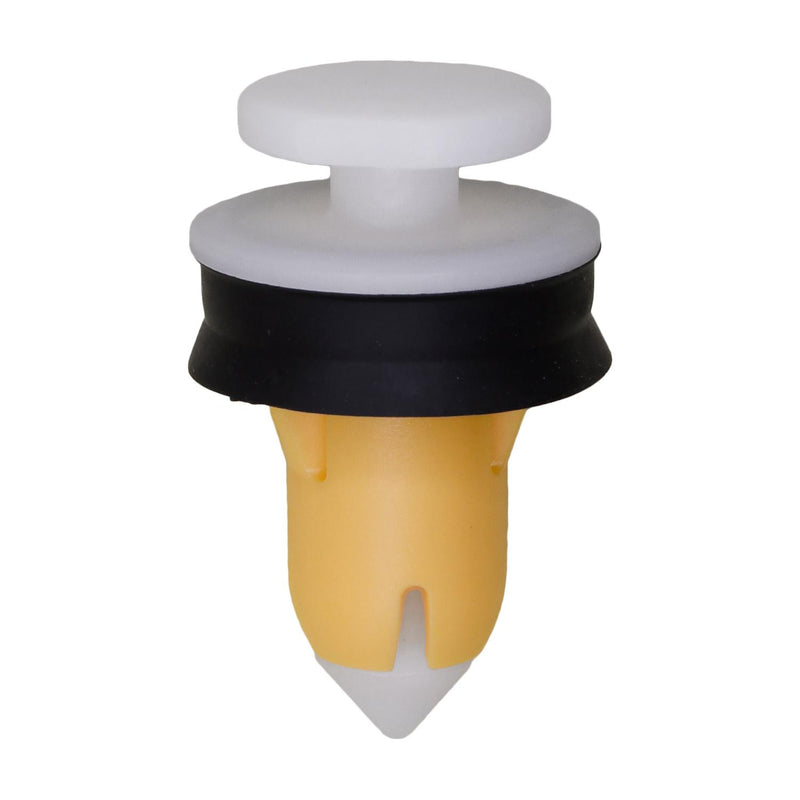8.75mmx18mm White Nylon Door Trim Panel Retainer with Sealer, 16mm Head