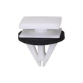 8mmx18mmx14mm Black Nylon Exterior Molding Clip with Sealer, 12mmx16mm Head