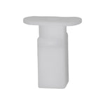 M5-2.12 White Nylon Bumper Screw Grommet, 9mmx19mm Head