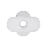 M5-2.12 White Nylon Bumper Screw Grommet, 9mmx19mm Head