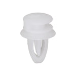 11.5mm White Nylon Door Window Trim Retainer, 12mm Head