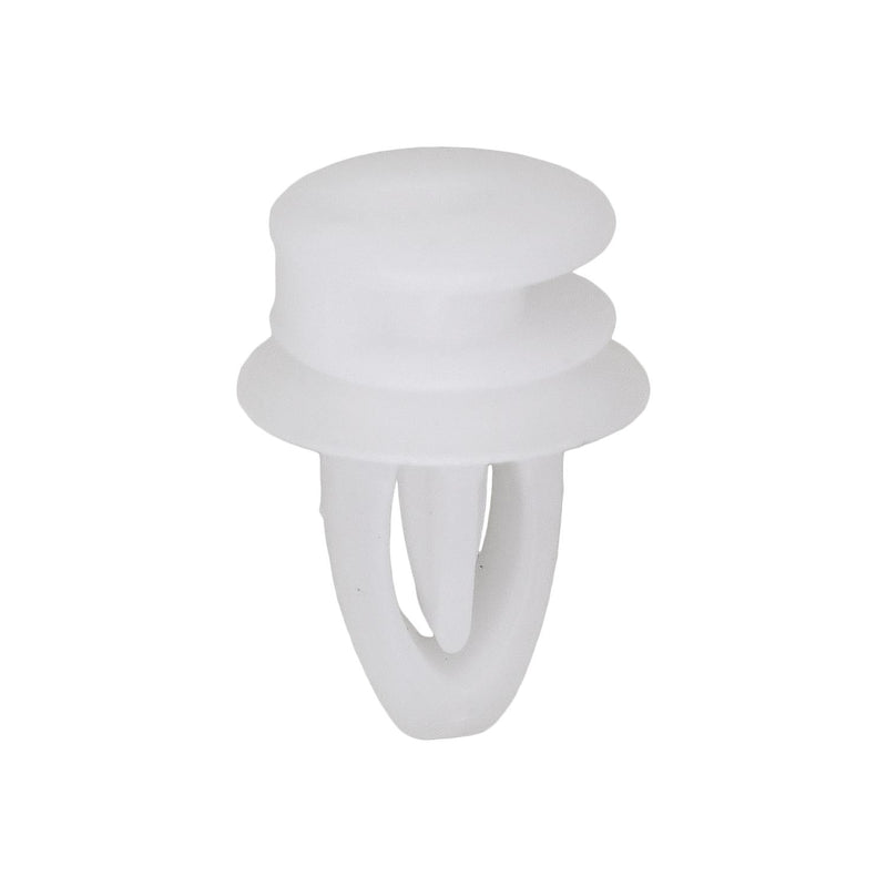 11.5mm White Nylon Door Window Trim Retainer, 12mm Head